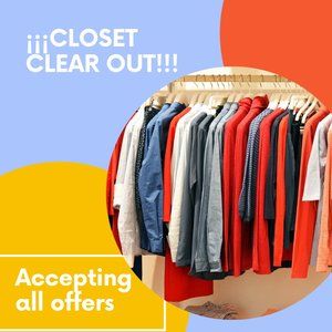 Closet clear out!